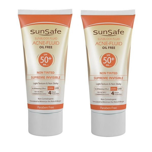 فلوئید ضد آفتاب فاقد چربی SPF50 سان سیف 50 میلی لیتر